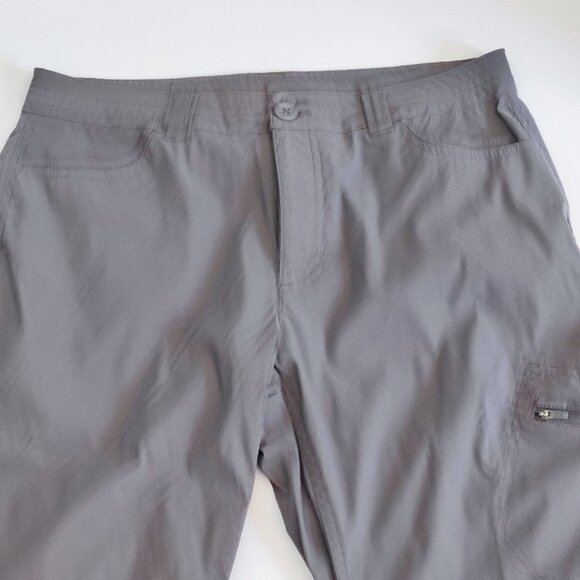 Eddie Bauer Rainer Capris outdoor activity pants grey women's size 10 - Picture 2 of 14